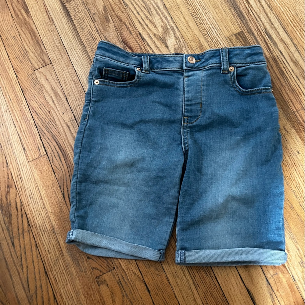 Girls blue Bermuda shorts